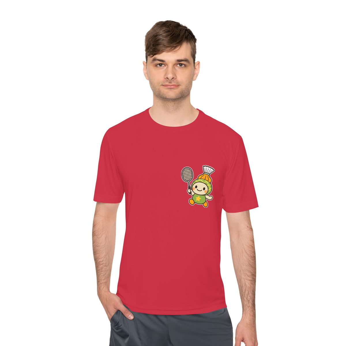Badoneppu Japanese Badminton Mascot Raglan T-Shirt | Kunneppu, Hokkaido
